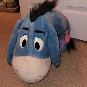 vintage 90s WALT DISNEY EEYORE WINNIE THE POOH PLUSH Mattel 18” toy